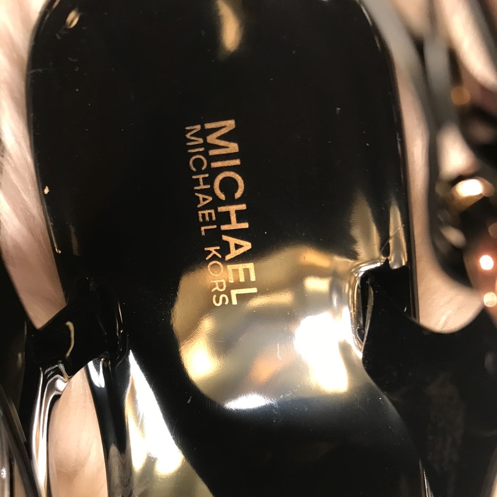 NIB Michael Kors Black Jelly Sandals - Picture 3 of 4